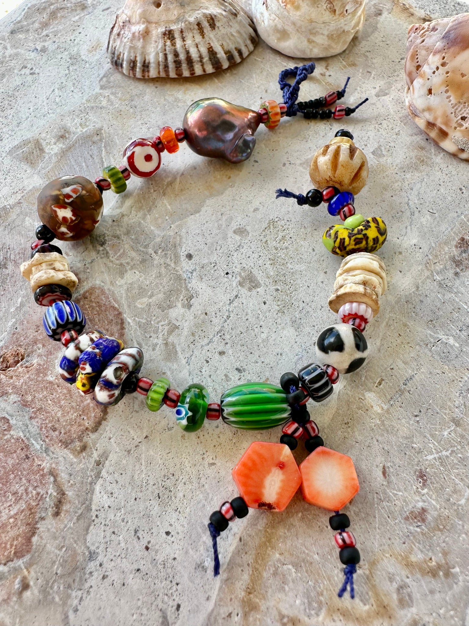 Bohemian Beaded Beach Bracelet