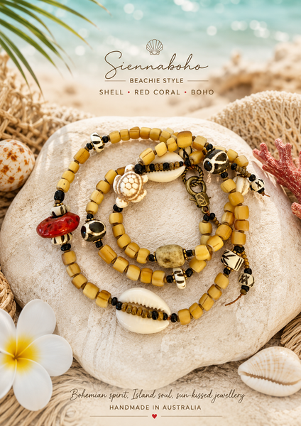 Bali Nomad Ocean Shell Wrap Bracelet