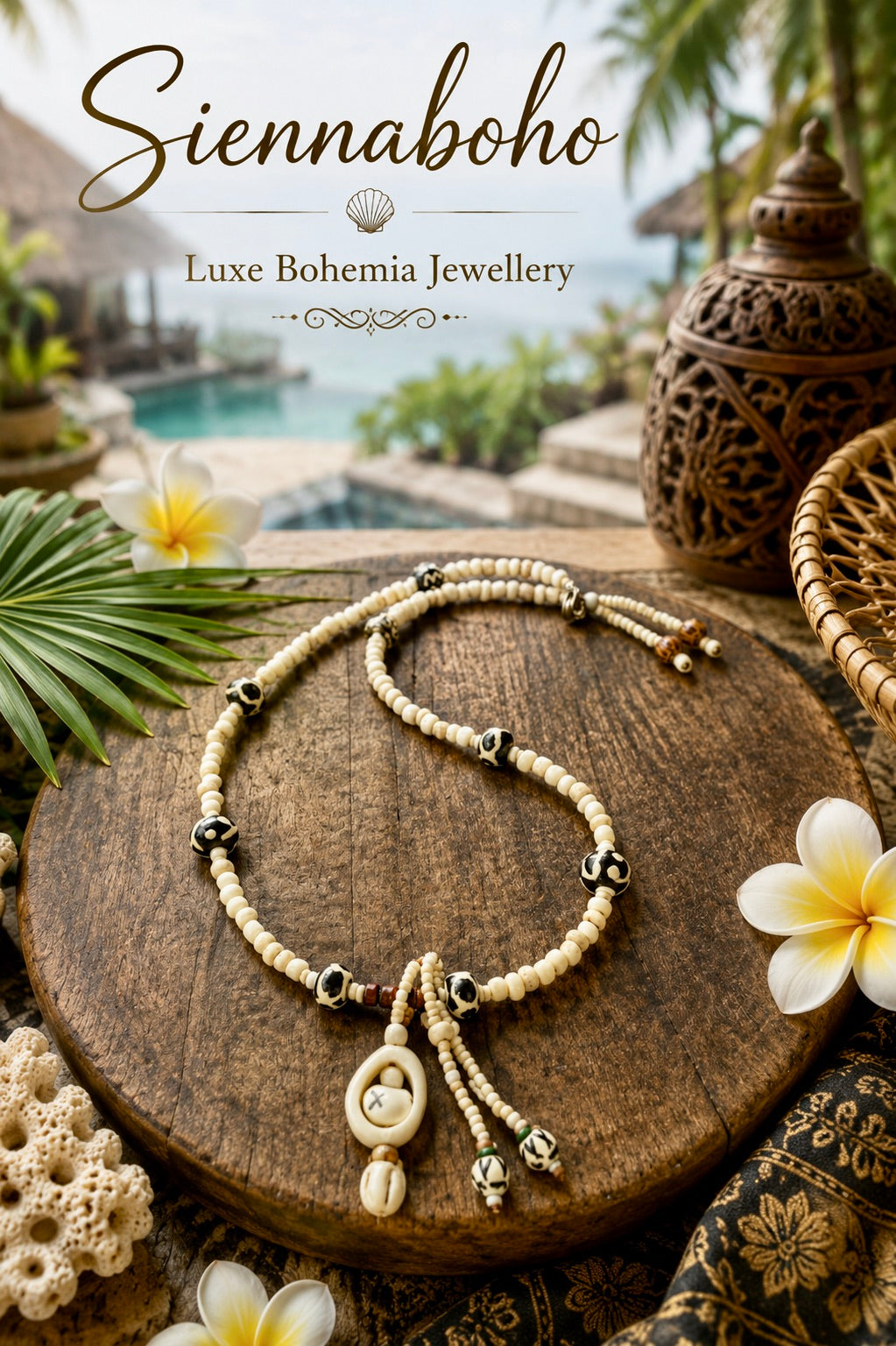 Sandy Island Seed Bead Necklace