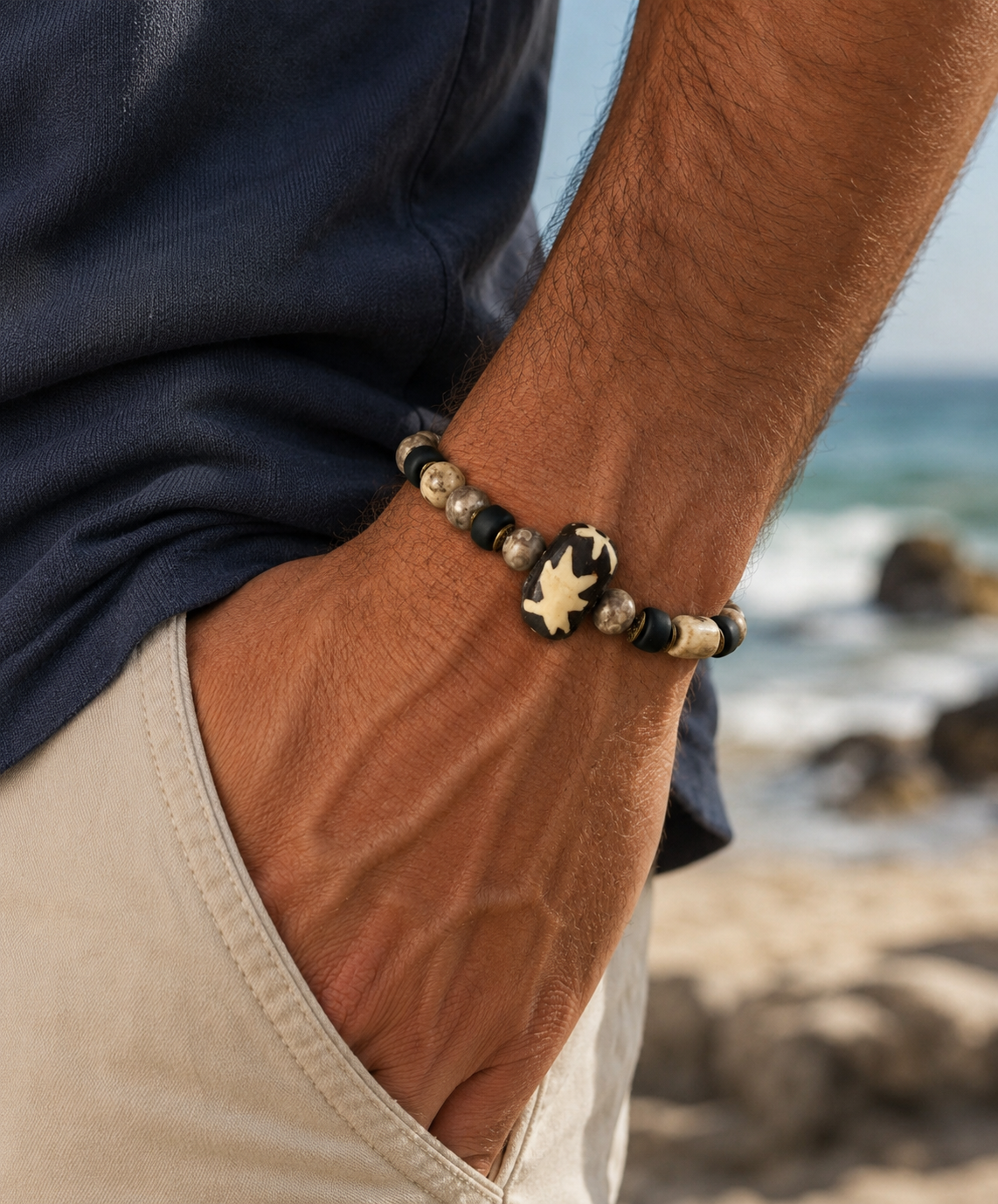 Men's African Ocean Treasure Bracelet