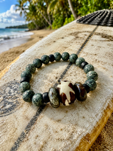 African Dzi Eye Men's Bracelet
