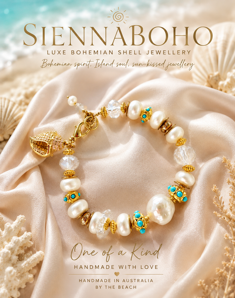 Ocean Pearl & Turquoise Luxe Bracelet