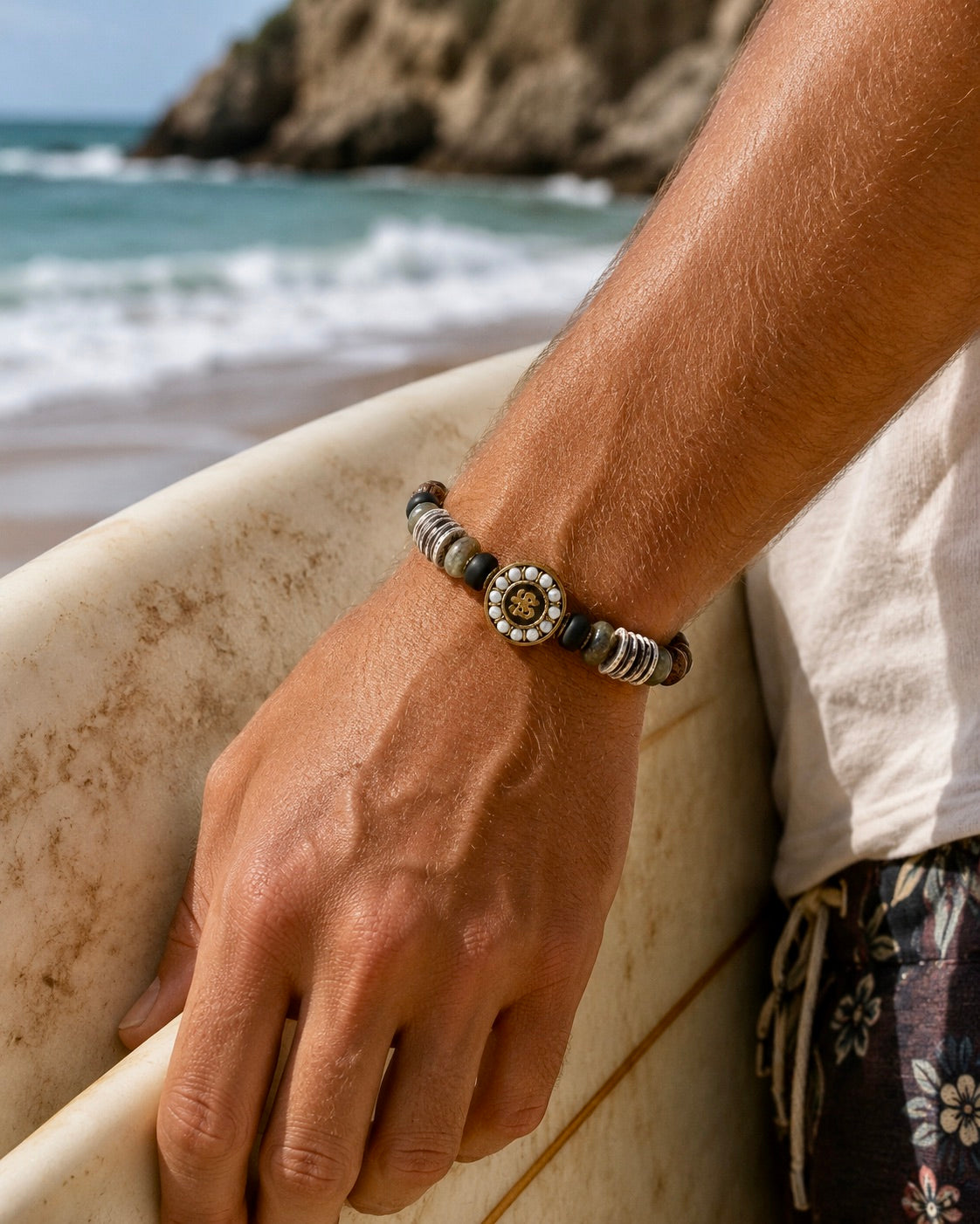 Meditation Om Spirit Men's Bracelet