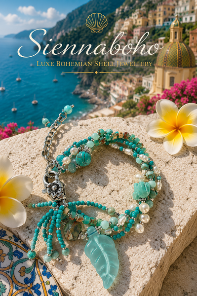Aqua Reef Pearl Silver Bracelet