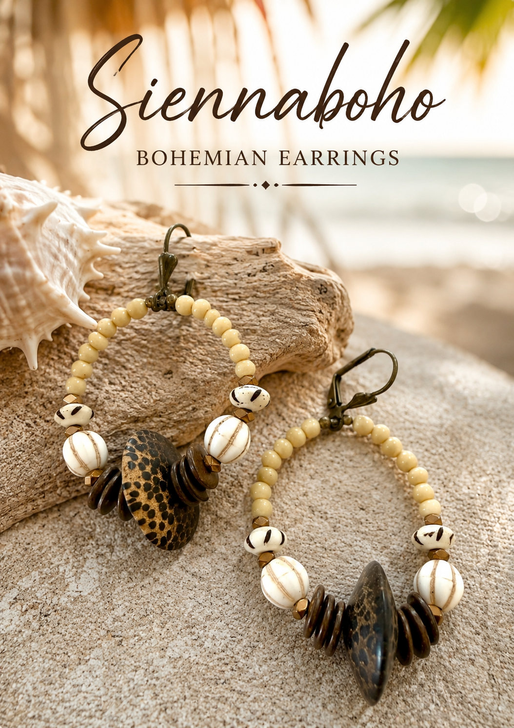 Boho Beaded Tribal Earrings