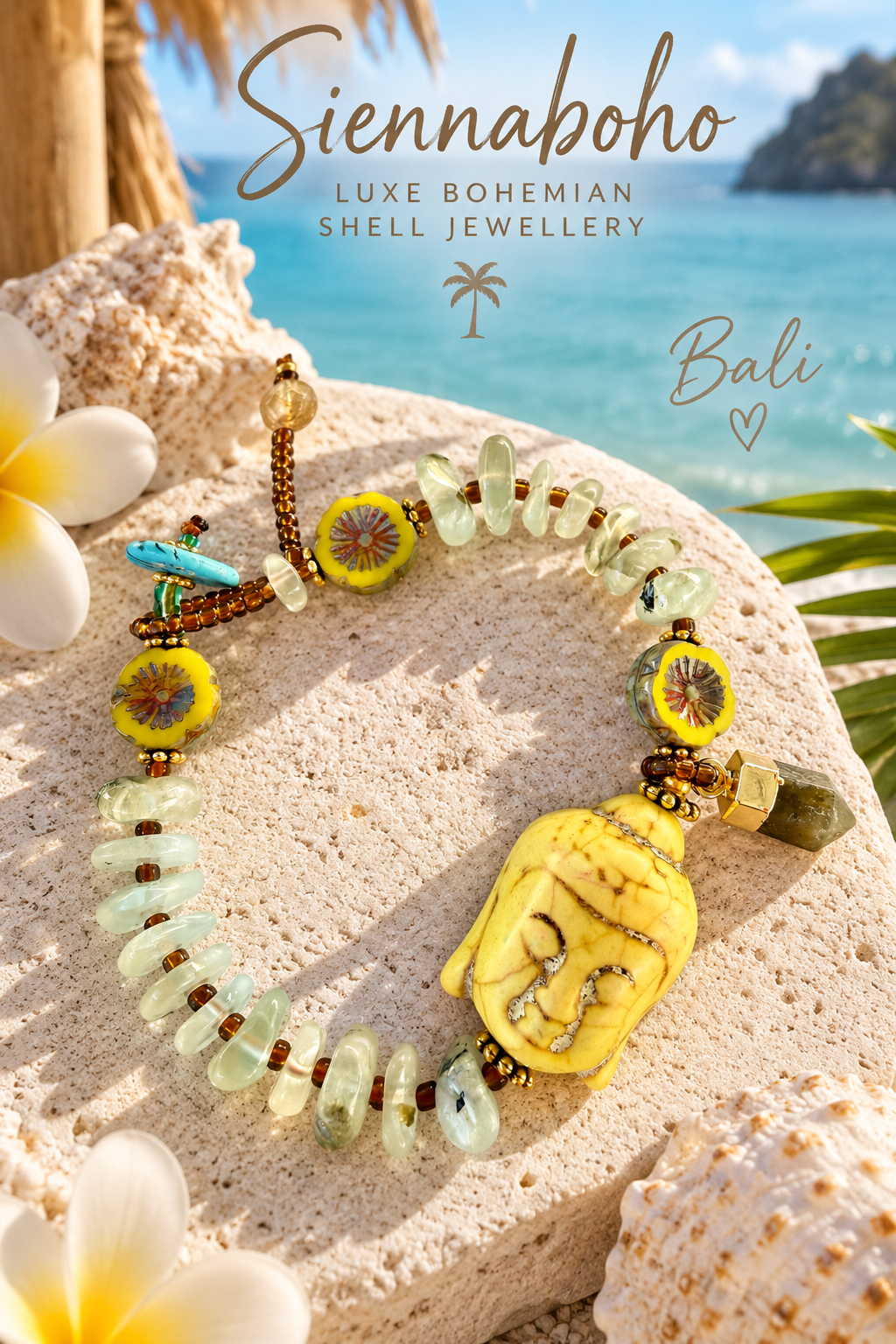 Bali Buddha Spirit Gemstone Bracelet