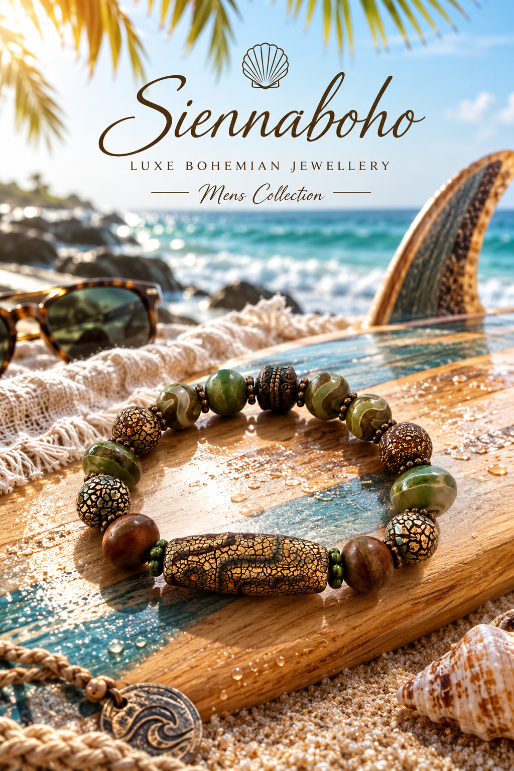 Tibetan Dzi Earth Stone  Bracelet