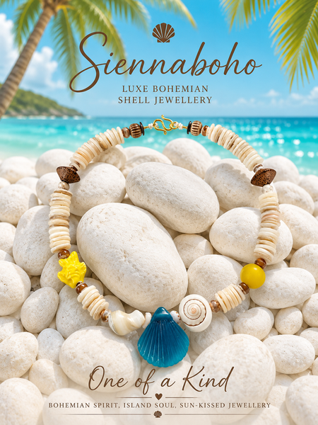 Mauritius Beach Shell Beaded Necklace