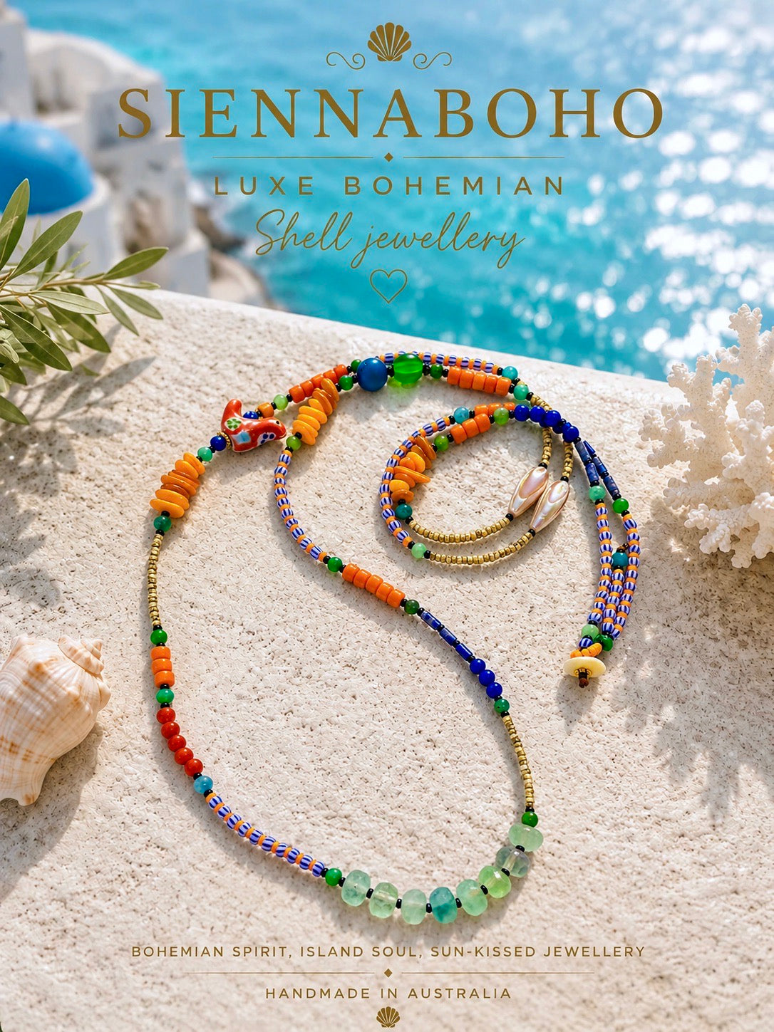 Australian Coastal Gemstone Necklace