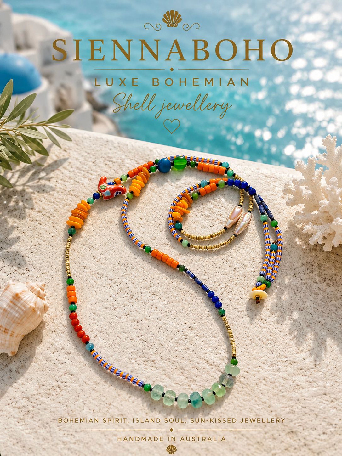 Australian Coastal Gemstone Necklace