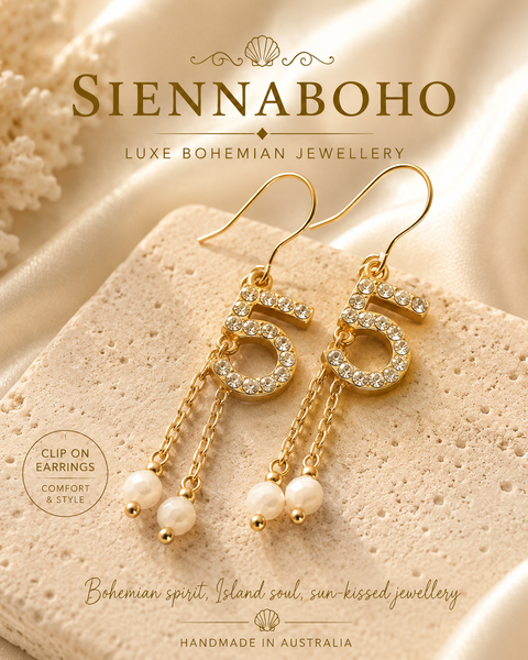 Crystal No 5 Earrings
