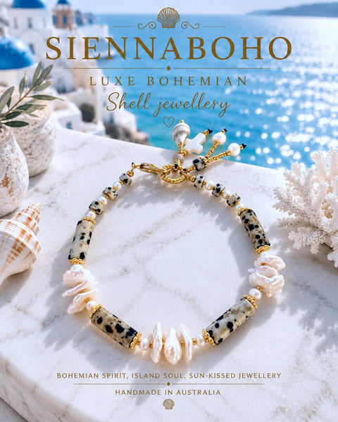 Ocean & Earth Pearl Bracelet