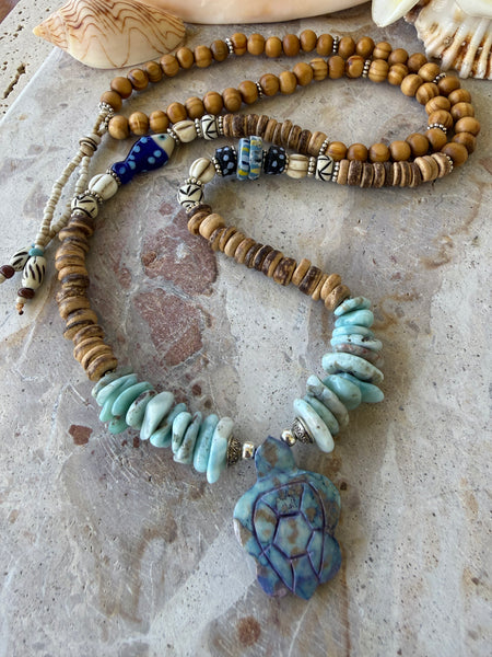 Turtle Beach Beaded Necklace
