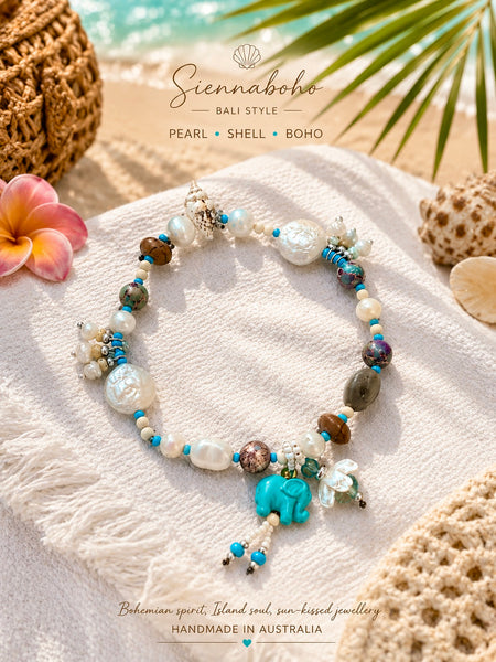 Ocean & Earth Pearl Bracelet