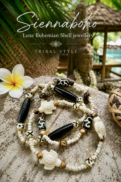 Boho Sea Turtle Bracelet Stack