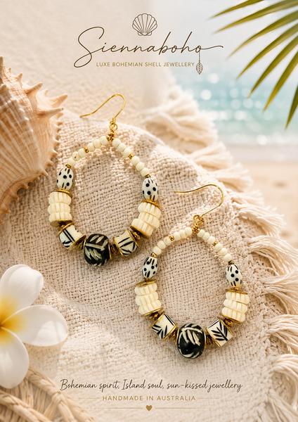 Bali Beach Beaded Earrings