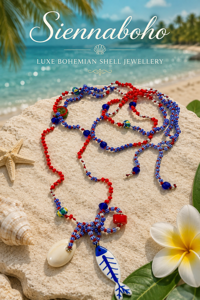 Coastal Fish & Shell Necklace