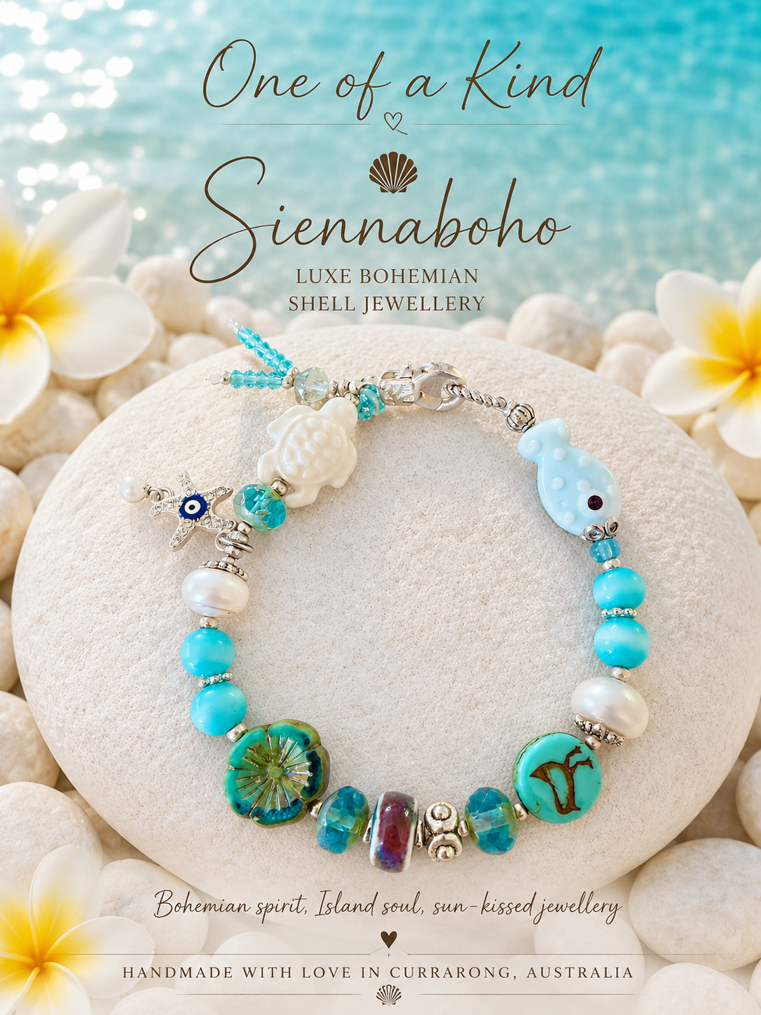 Coastal Ocean Charm Treasure Seaside Bracelet