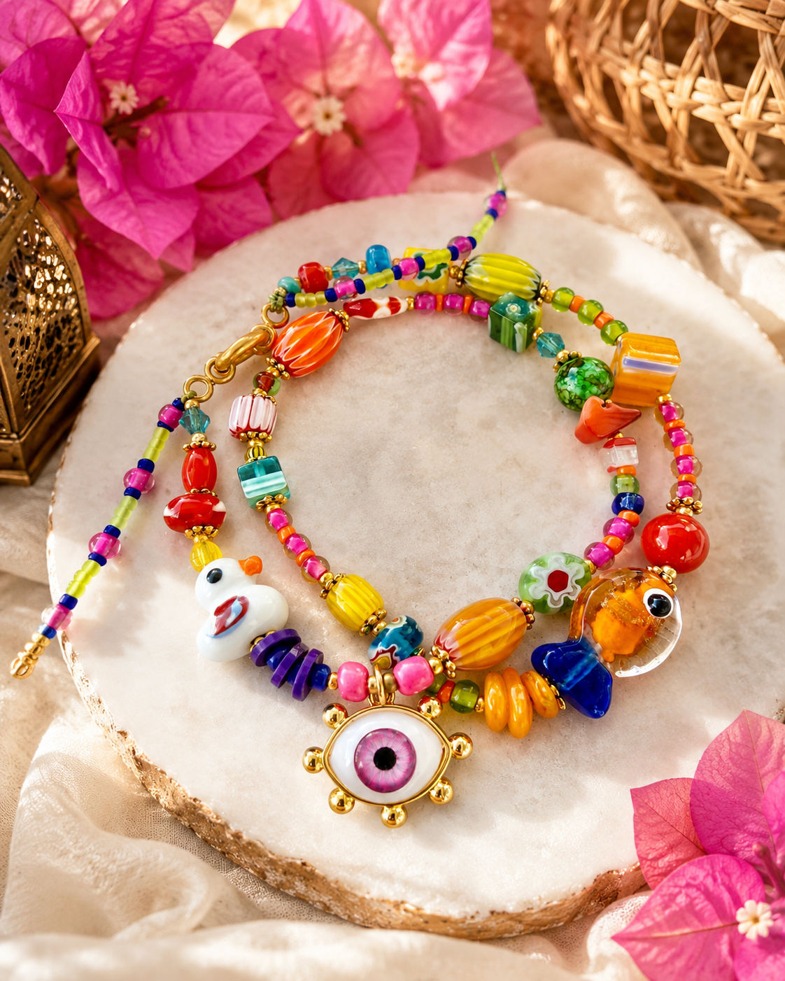 Boho Charm Evil Eye Bracelet