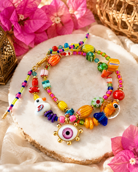 Boho Charm Evil Eye Bracelet