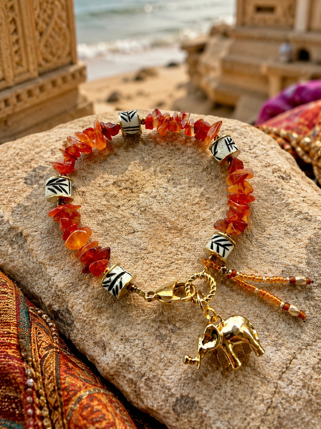 Desert Sunset Elephant Bracelet
