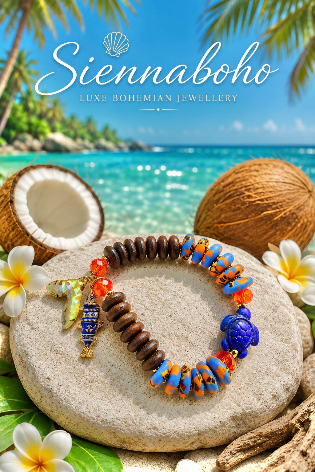 Ocean Sunset Turtle Bracelet