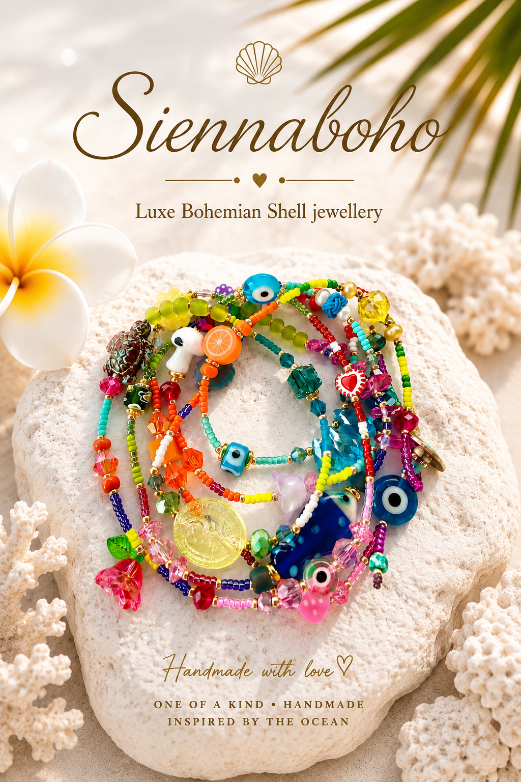 Gypsy Soul Multi Evil Eye Charm Wrap  Bracelet (1)