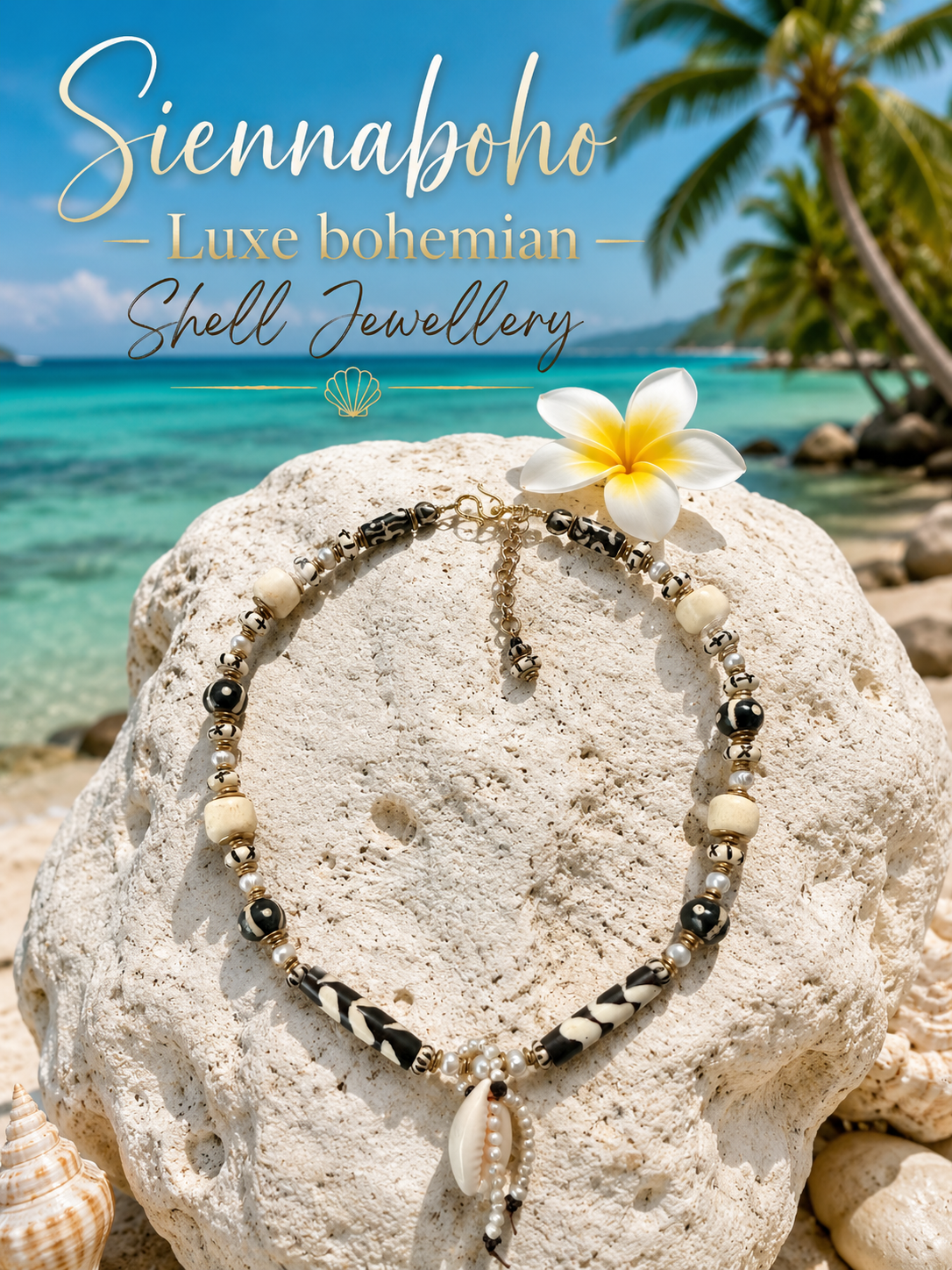 Coastal Cowrie Soul Ocean Necklace
