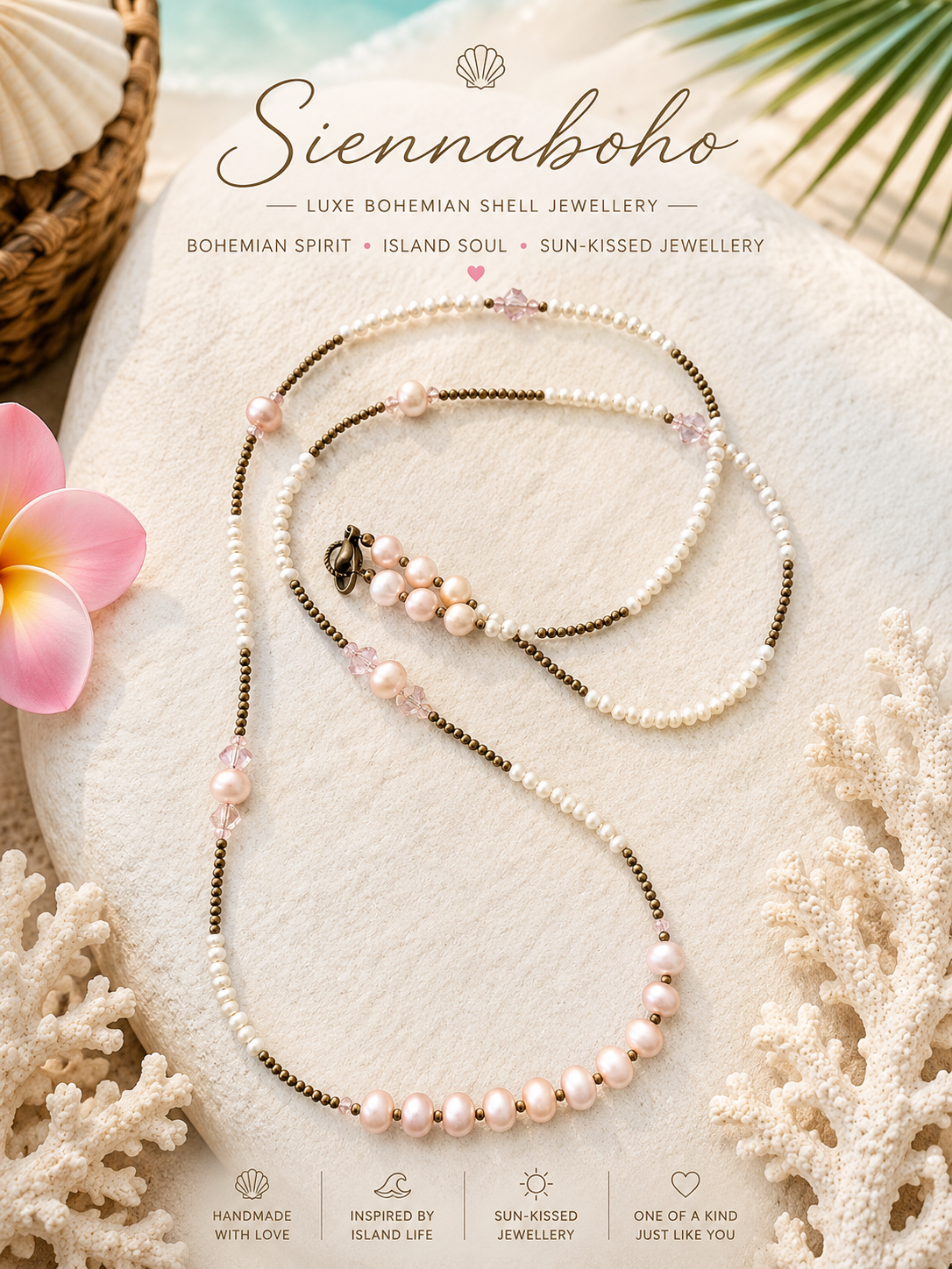 Blush Pearl Coastline Necklace
