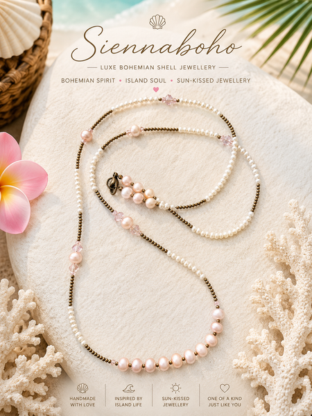 Blush Pearl Coastline Necklace