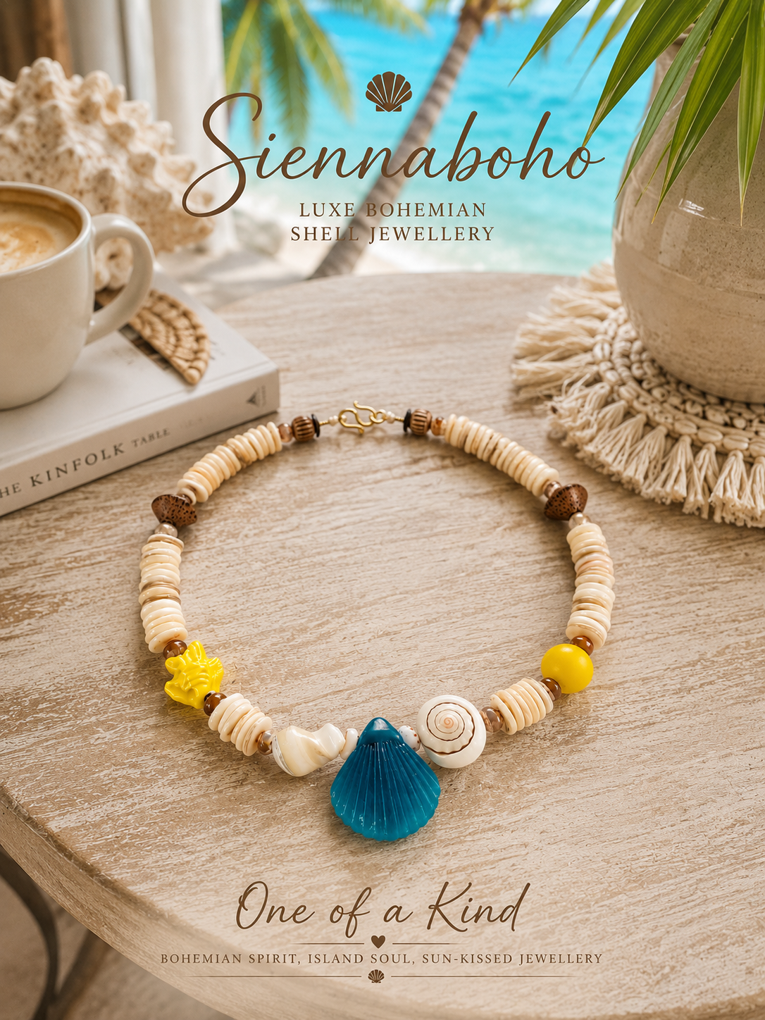 Mauritius Beach Shell Beaded Necklace