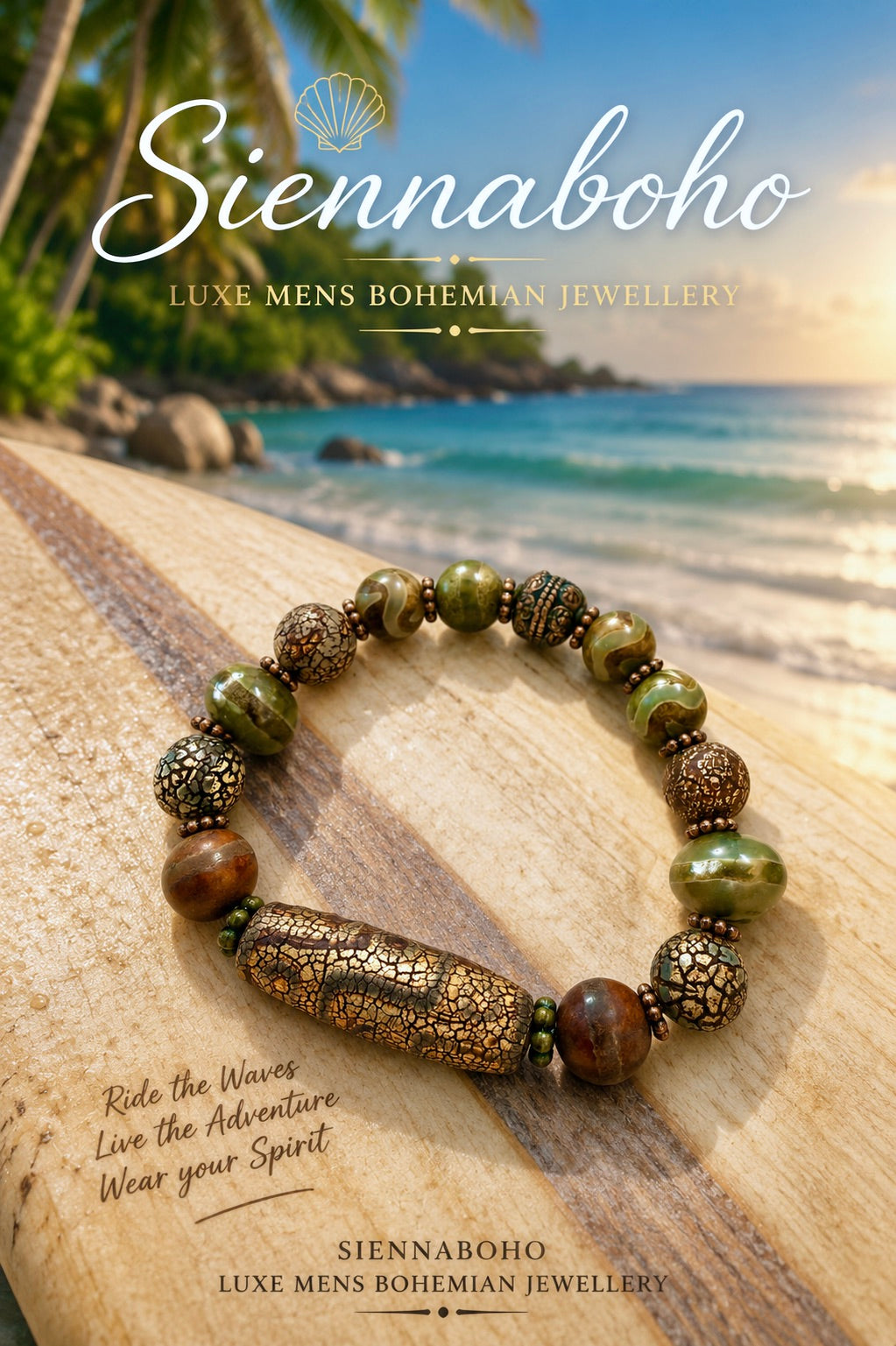 Tibetan Dzi Earth Stone  Bracelet