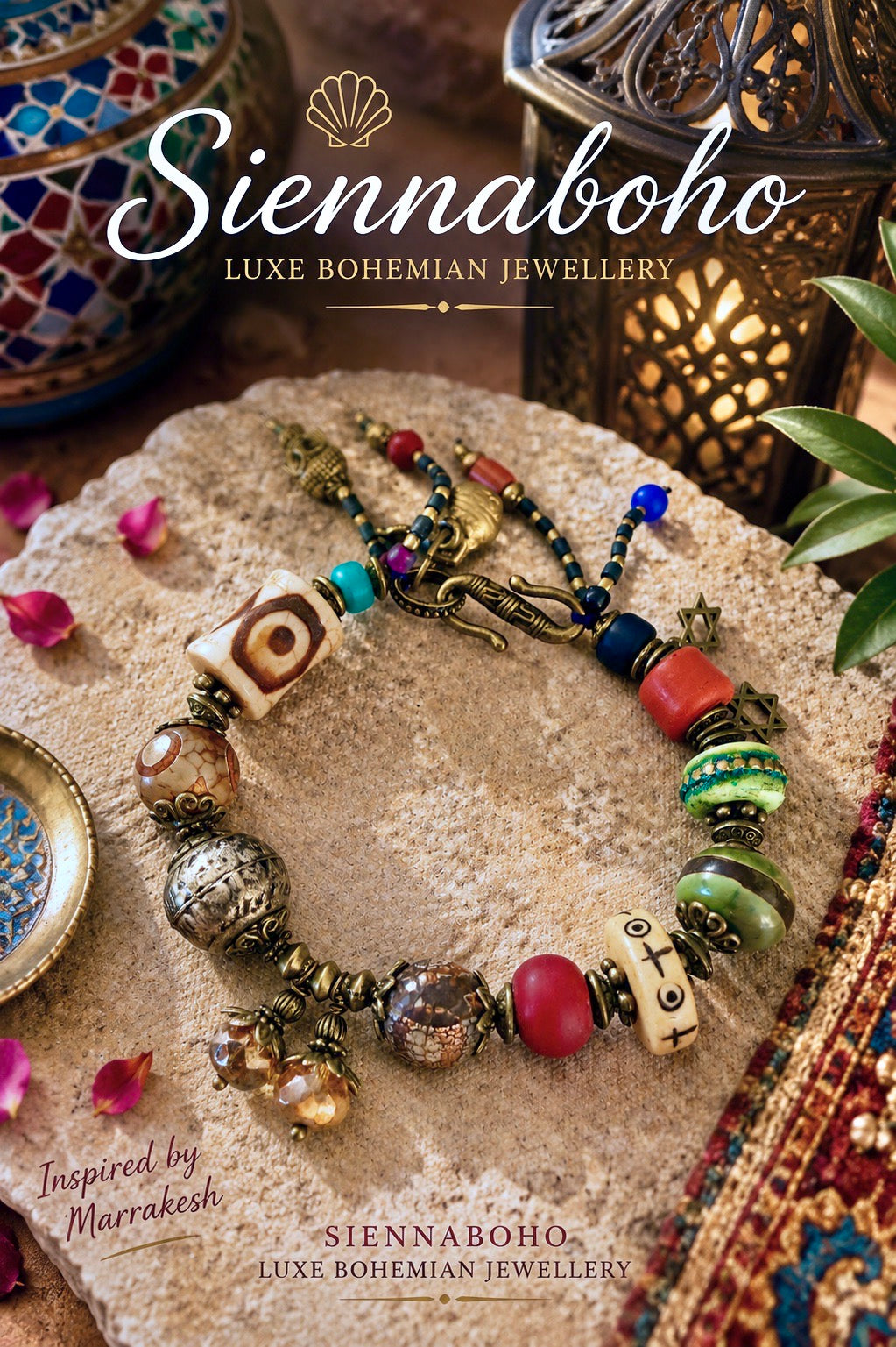 Tibetan Tribal Dzi Stone Bracelet