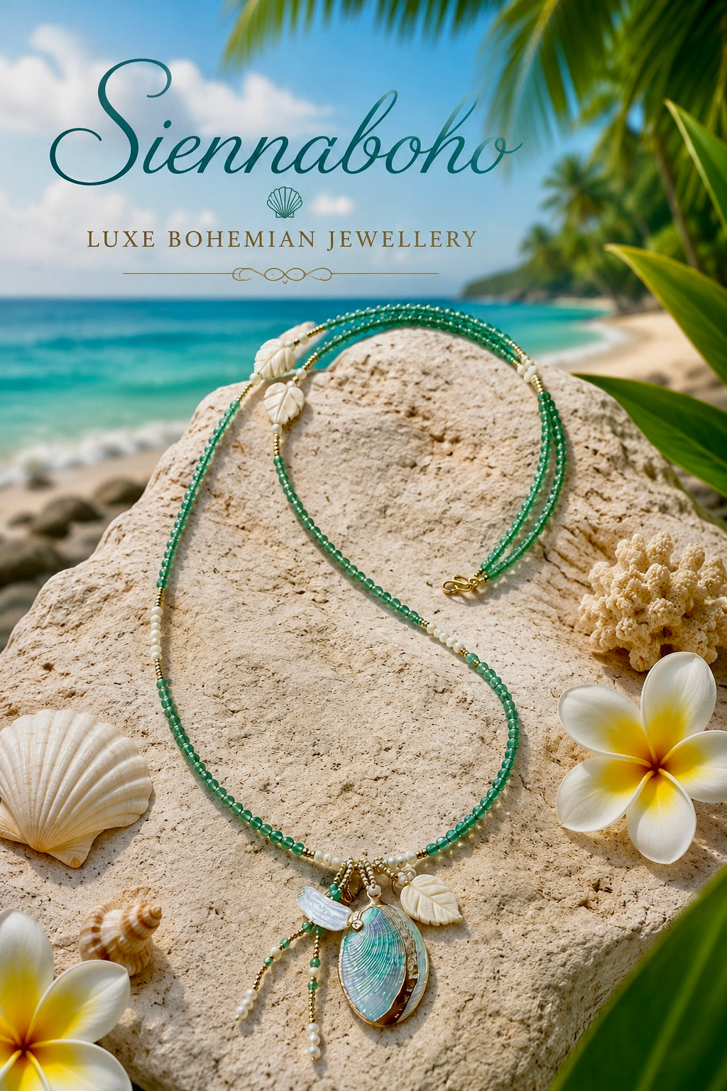 Siennaboho Ocean Treasure Shell Necklace