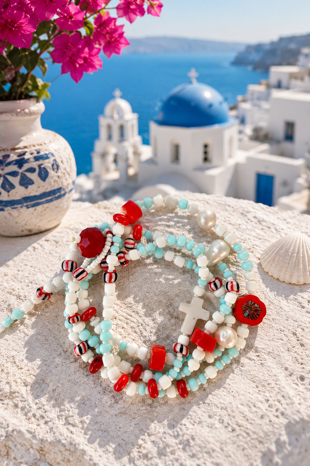 Greek Boho Beach Wrap Bracelet
