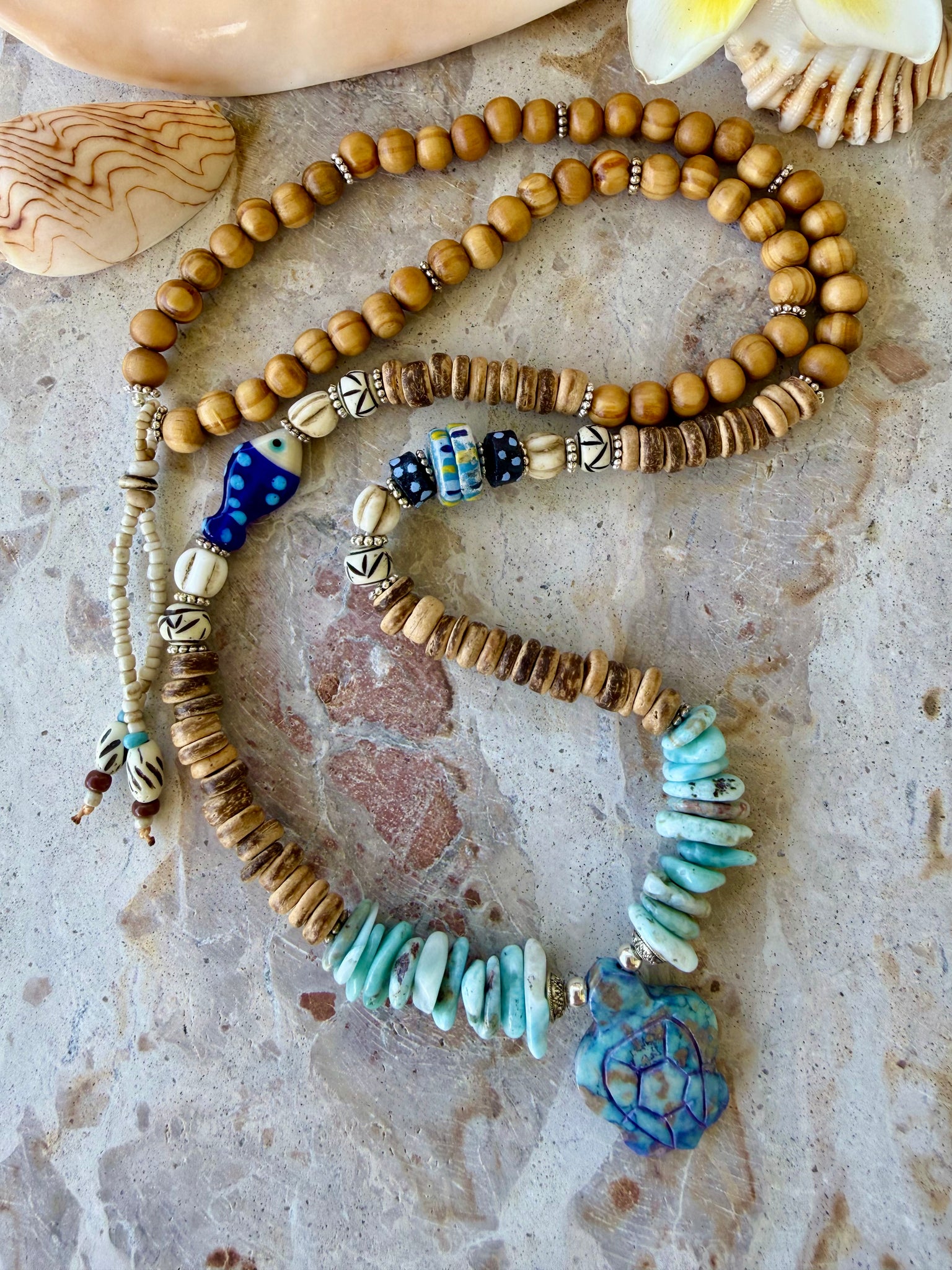 Turtle Beach Beaded Necklace