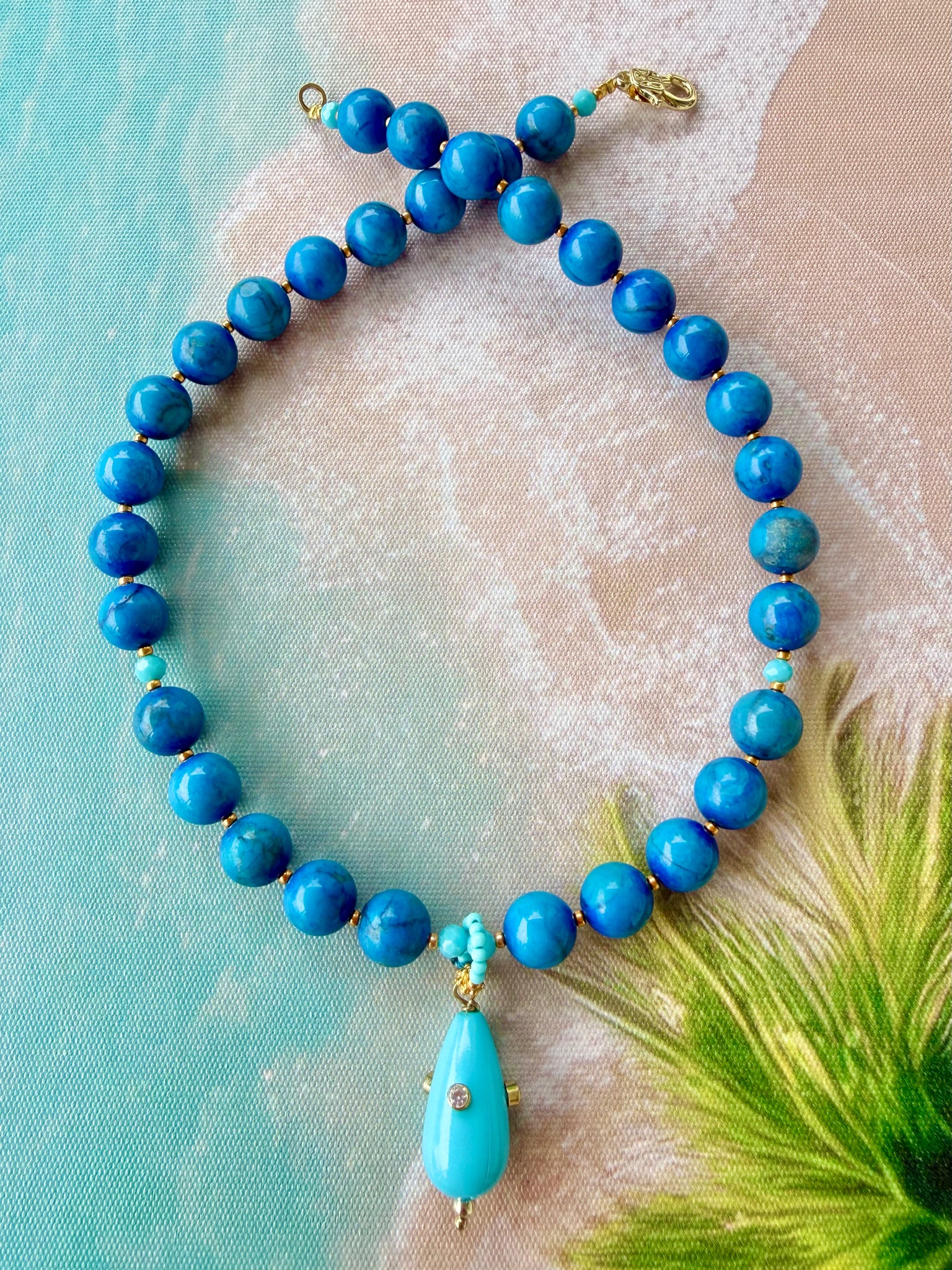 Mediterranean Coastal Blue Necklace