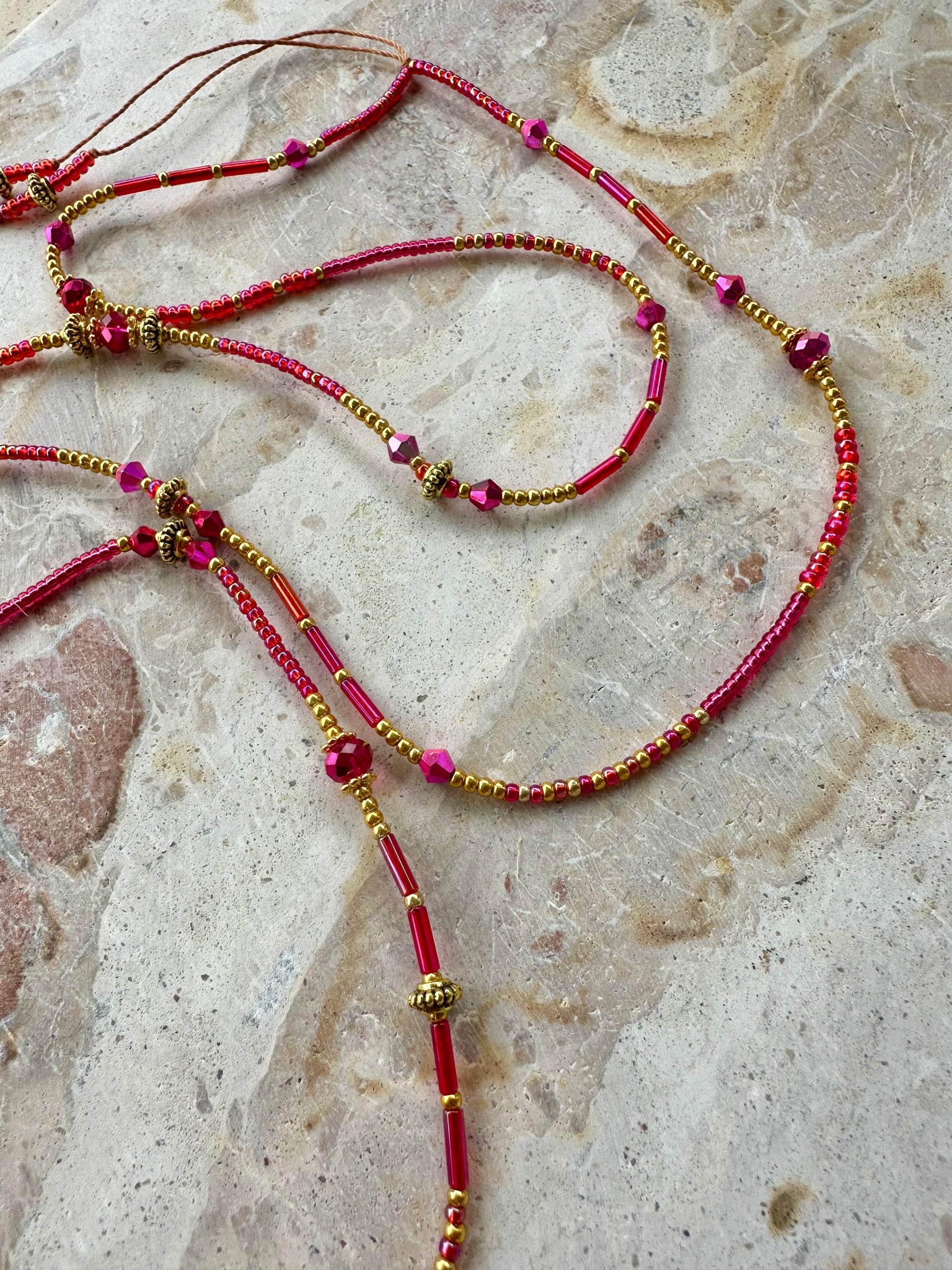 Evil Eye Seed Bead Necklace