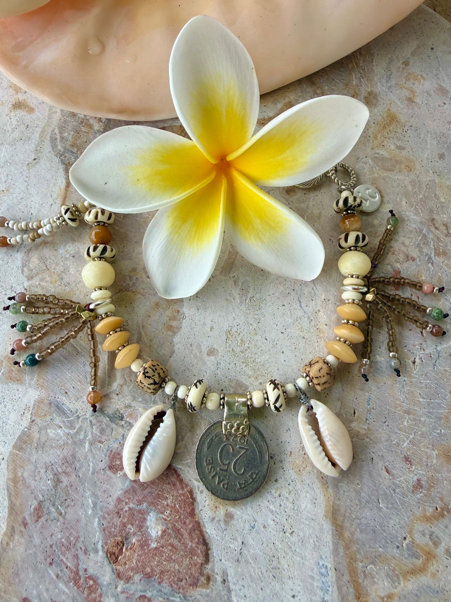 Cowrie Shell Charm Bracelet
