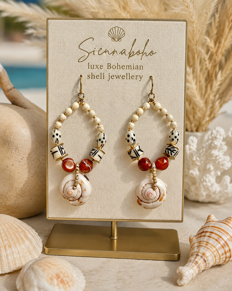 Island Soul Boho Shell Earrings