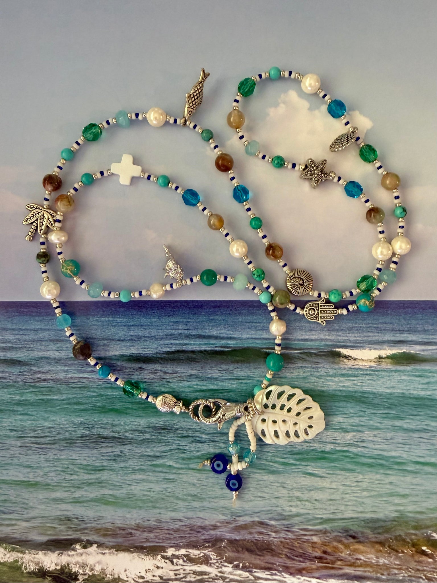 Shell Charm Silver Bracelet