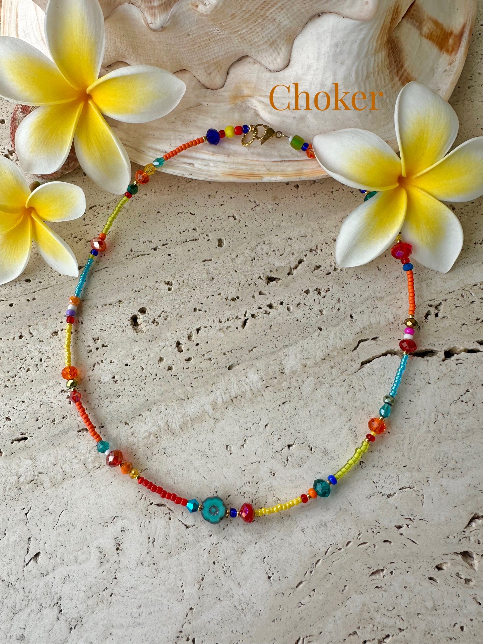 Seed Bead Hippy Necklace