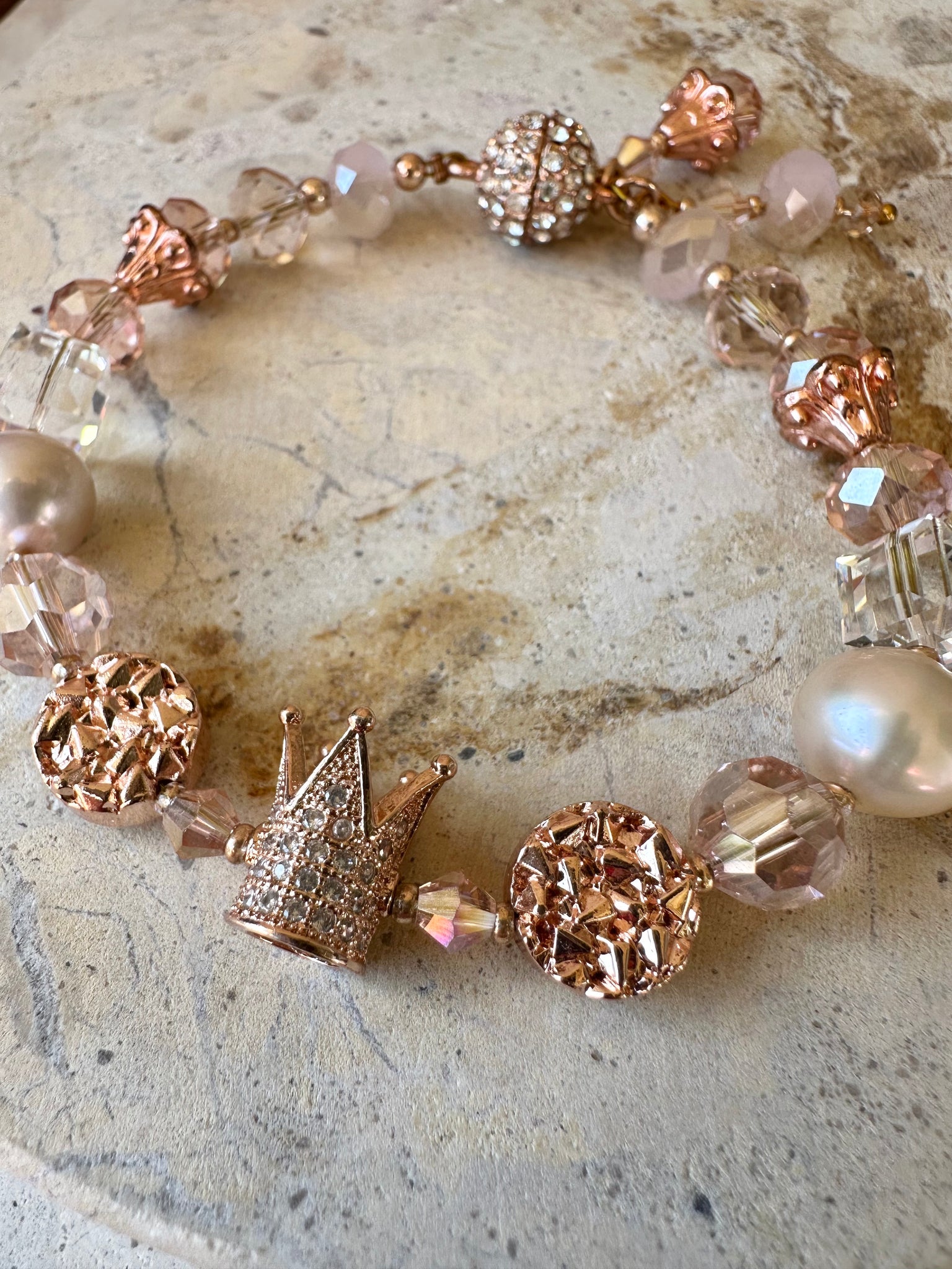 Rose Gold Crystal Bracelet