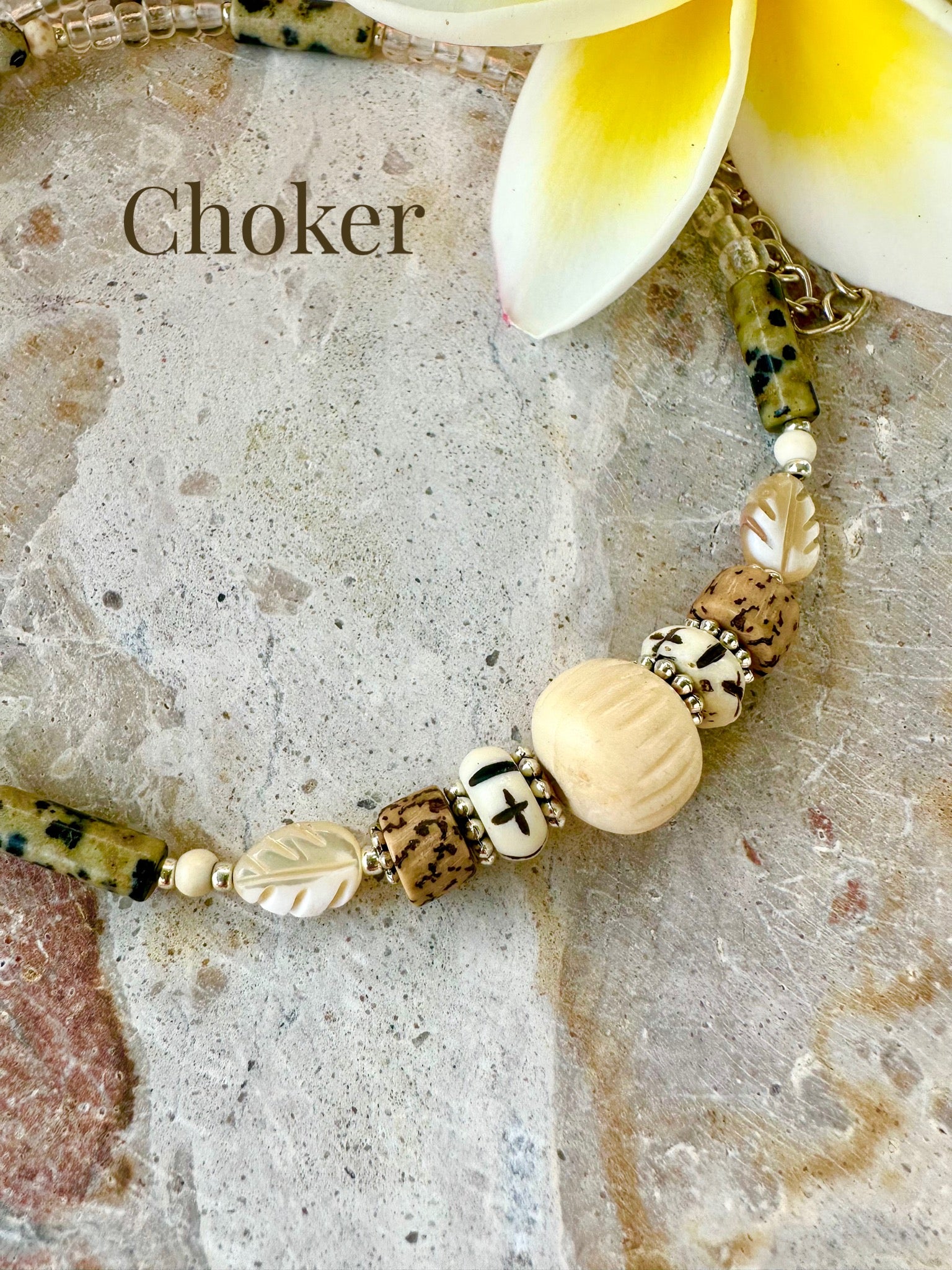 Seed Bead Beachie Beaded Necklace