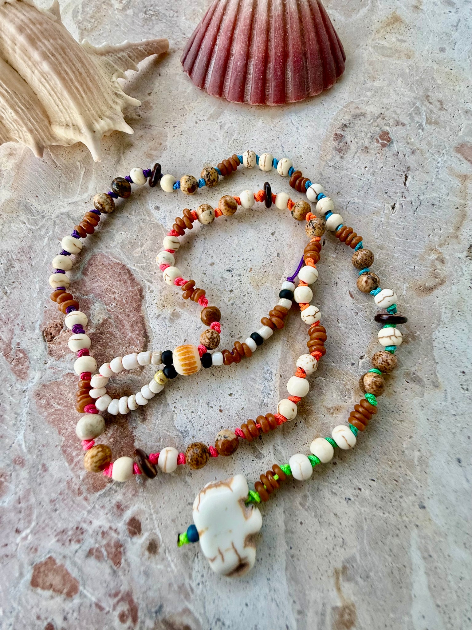 Tribal Knotted Boho Elephant Bali Bracelet