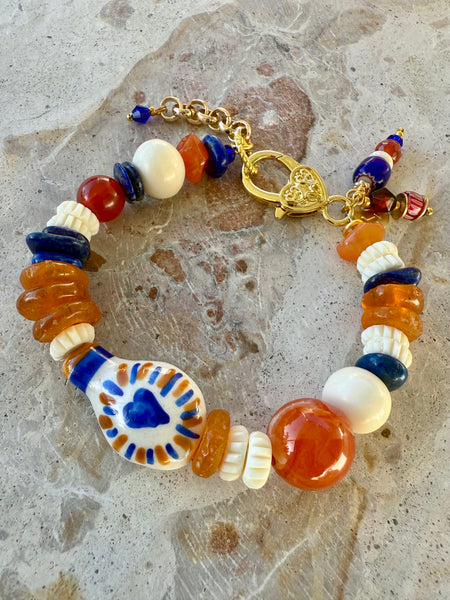 Love Charm Beaded Bracelet