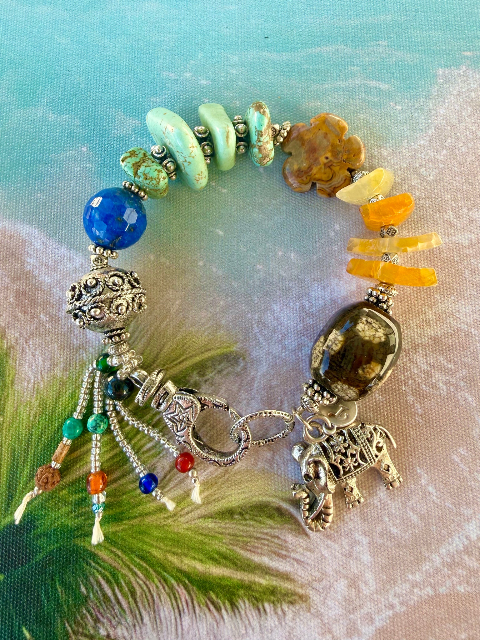 Bohemian Turquoise Stone Bracelet