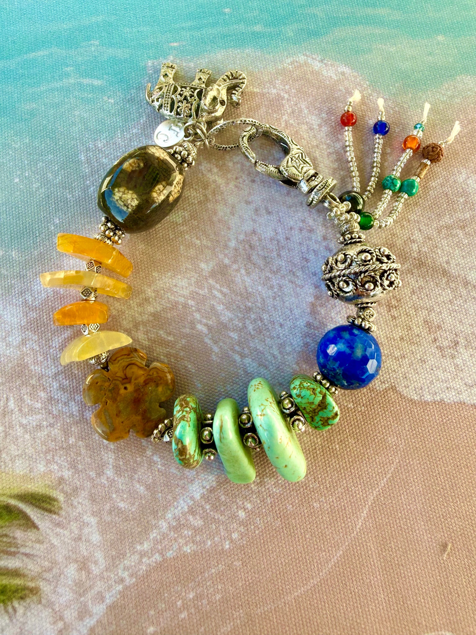Bohemian Turquoise Stone Bracelet