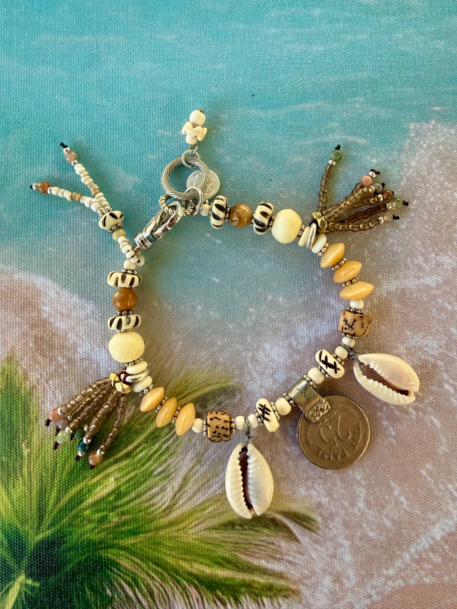 Cowrie Shell Charm Bracelet