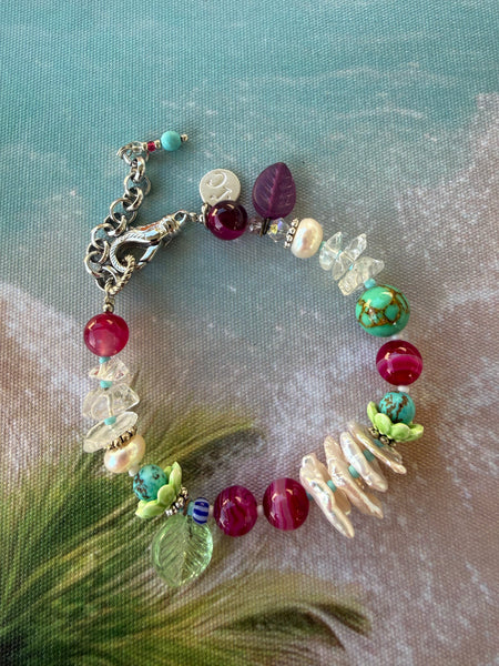 Boho Pearl Beaded  Bracelet